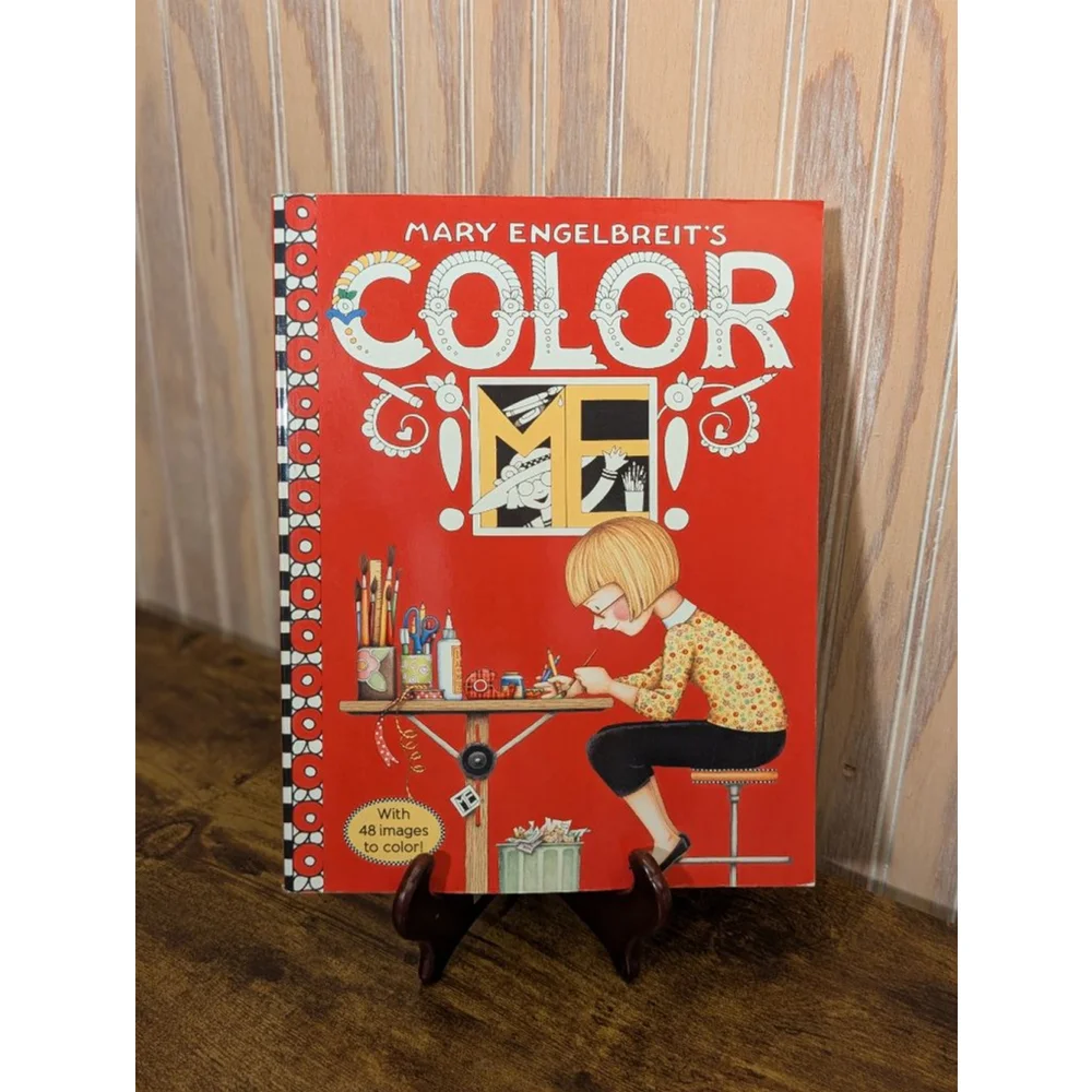 NWT Vintage Mary Engelbreit's Color Me! Coloring Book